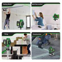 Yofidra 16-Line High-Precision Laser Level With Auto-Leveling, Touch Control, Brightness Adjustment, And Durable Rechargeable Battery - Easy To Use And Ideal For Home Renovation & Construction Projects,Essential Tools For DIY Home And Courtyard Renovation - UK Plug(220-240V) - View 8