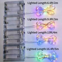 2m 20 LEDs, 3m 30 LEDs, 4m 40 LEDs, 5m 50 LEDs AA Battery Powered Fairy Lights, Suitable For Wedding, Holiday, Bedroom, Party, Atmosphere, Bedside, Room, Decorative Lighting - Color - View 4