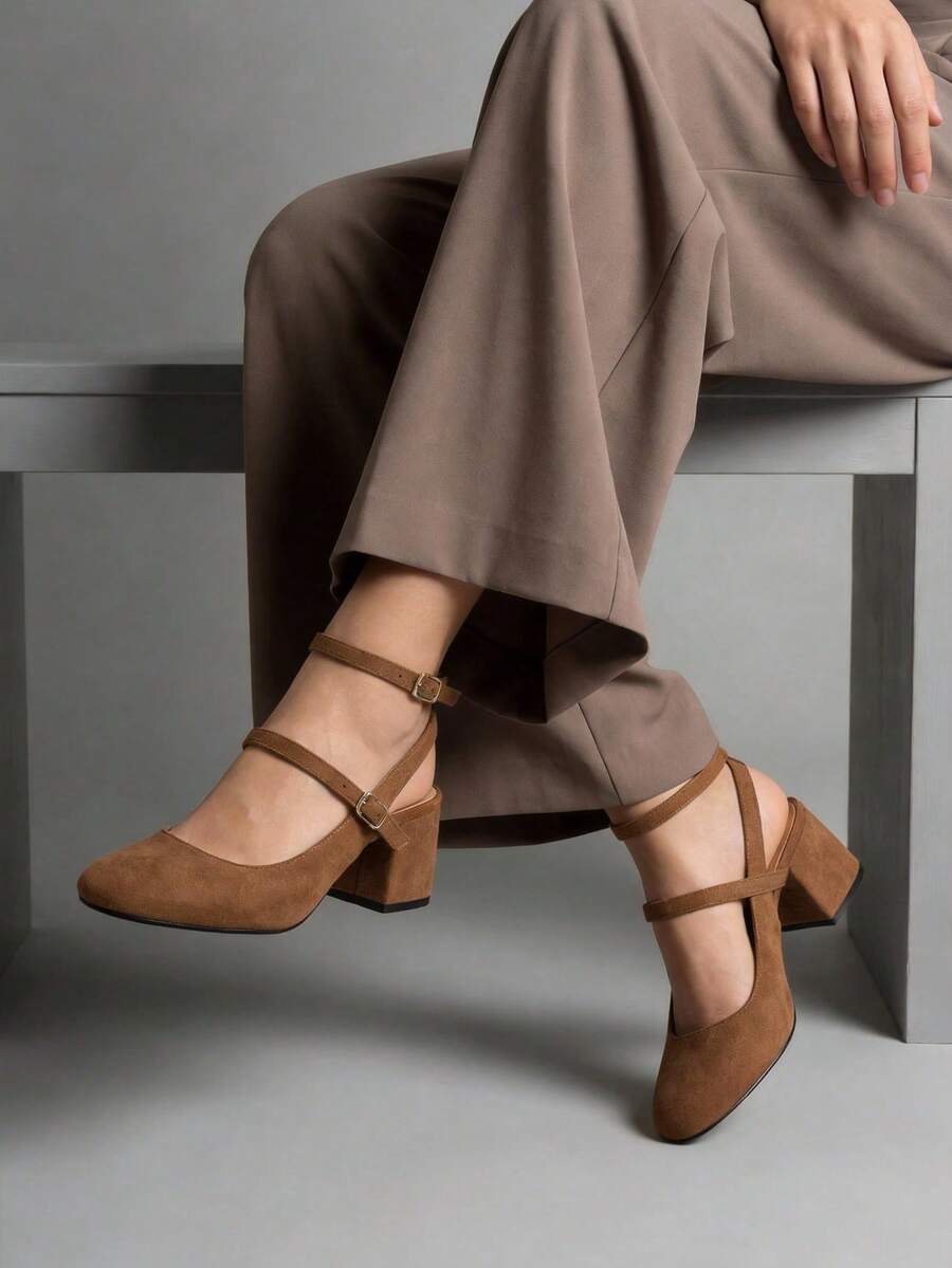 ZAPATOS ESTILO MARYJANE - Camel - Ver 1