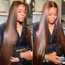 NATAN 13*4 Full Head High Temperature Fiber Front Wig, European And American Fashion, Rose Net Cap, Center Part, Black, % Heat Resistant Fiber, Women's Hairpiece, Universal Fit - S4 - View 5