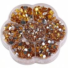 5000颗/盒,2毫米、3毫米、4毫米、5毫米、6毫米,5种尺寸,果冻糖果色,透明AB水晶珠,花形盒,圆形平底水钻,多色水晶宝石,非热熔DMC珠宝珠,玻璃石,3D钻石图案设计配件,闪亮美甲贴纸,适用于衣服、包包、鞋子、杯子、手机壳、手工艺品、DIY装饰。 - AB Colors - 查看 81