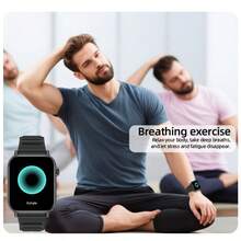 Reloj inteligente multifuncional de moda LIGE, resistente al agua para uso diario, con múltiples modos deportivos, pronóstico del tiempo, alarma, notificación de llamadas, reproducción de música, seguimiento de actividad. Reloj inteligente multifuncional adecuado para un estilo de vida activo. - Negro - Ver 7