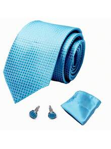 3pcs/Set Men's Tie Set, Multi-Pattern Design, Fashionable And Elegant, Suitable For Dances, Dates, Business Meetings, Weddings, Holidays And Other Occasions - Color Mixing - View 6