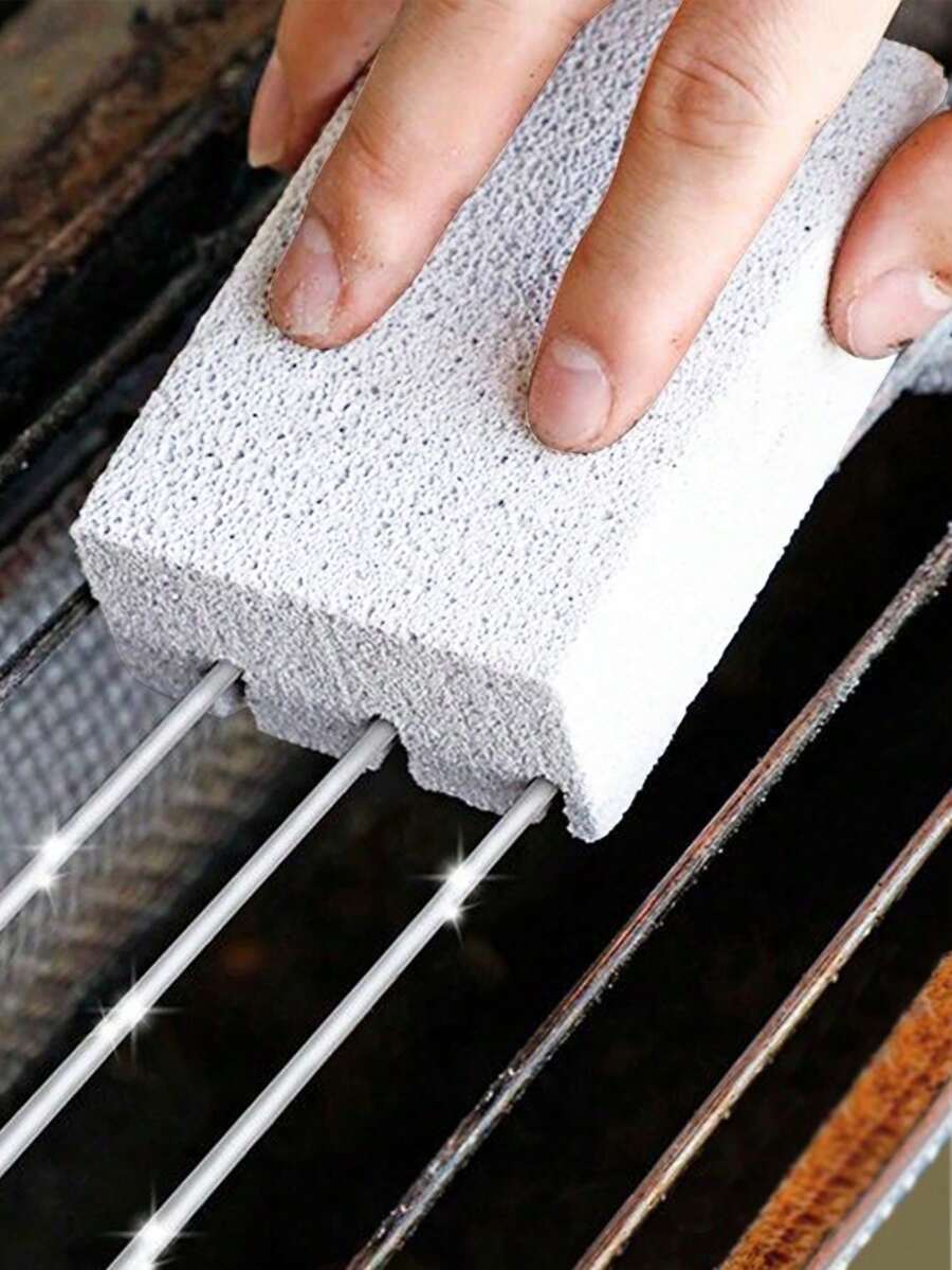 1pc Grill Oven Cleaning Brick, Grill Scraper Cleaning Stone, Multifunctional Cuttable Stain And Grease Cleaning Brush, Suitable For Stove, Sink, Utensils, Pans, Grill Grates, Kitchen, Bathroom, Home, Household, Christmas Gift