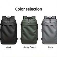 Travel Backpack Vacuum Compression Laptop Backpack 17 Inch Extended Large Capacity Backpack Hiking Business Backpack - Gray - View 2