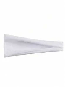 3pcs/Pack Women Casual Solid Color Headbands, Black/White/Gray, Breathable & Absorbent Sports Headbands For Running, Fitness, Elastic Hair Bands - Multicolor - View 3