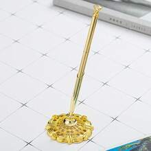 1pc Diamond Ballpoint Pen, Suitable For Bank, Hotel Counter - Multicolor - View 7