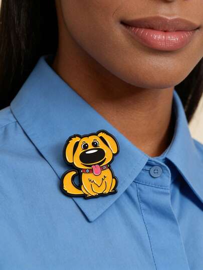 1Pc Golden Retriever Enamel Pins Anime Movie Film Brooches Lapel Badges Cartoon Cute Dog Animal Jewelry Gift For Friends