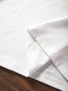 TaskSense Women's Casual Leopard Print Round Neck Short Sleeve T-Shirt, Summer - White - View 4