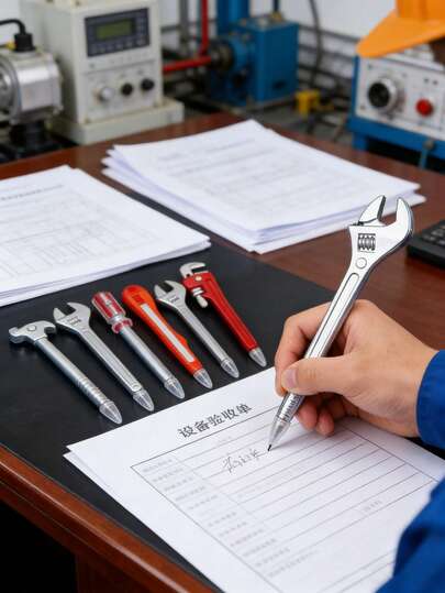 Set de 1/3/6 bolígrafos con forma de herramientas metálicas realistas, diseño creativo de llave, martillo, pinzas, bolígrafos neutros, suministros de papelería novedosos (estilo aleatorio)