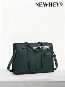 Túi đựng laptop nữ 15.6 inch, túi xách công sở chống thấm nước bằng da PU, túi đeo vai, túi đựng tài liệu công sở, túi đi học. - Nhiều màu - Xem 9