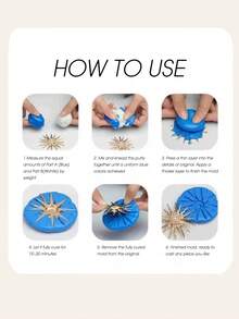 专业硅胶腻子模具制作套装，坚固柔韧，1:1混合比例，快速固化，可重复使用的硅胶模具，适用于树脂、蜡烛和肥皂浇铸，DIY工艺品材料 - 彩色 - 查看 7