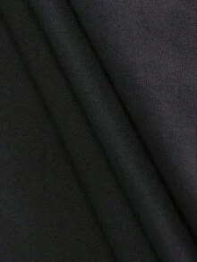 Double-Sided Digital Flame Face Printed-Shirt With  Motif Breathable-Shirt |   Avant-Garde Casual Wear 1Pcs Casual Soft Short Sleeve% Cotton 220gsm - Black 5 - View 6