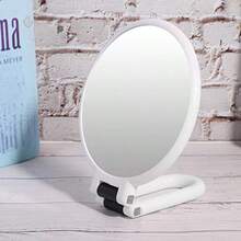 Espejo de Aumento Portátil de Mano, Doble Cara con Aumento 5X, Plegable y Colgante, Ideal para Viajes, Maquillaje Rápido o Cuidado Facial - como en la foto - Ver 5