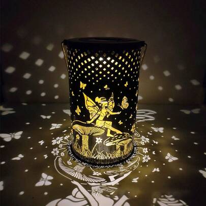 1 PC Outdoor Fairy Lantern LED Road Lighting Wrought Iron Night Lights Minimally Designed Garden Decorative Light For Lawn Road Street Swimming Pool Yard Balcony Camping Picnic Daily P Arties Valentine's Day Gifts Use