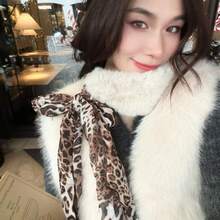 1pc Black Polka Dot Scarf With Fur Collar And Ribbons, Niche High-End American Style Warm Neck Wrap - Polka Dots - View 3