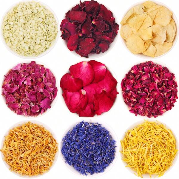 1pc 30g/60g/90g/120g/150g/180g/210g/240g Candle, Dried Flowers, Dried Petals, Fragrant Dried Plants, Jasmine, Red Rose Petals, Lavender, Suitable For Crafts, Decorations, DIY Handmade Materials