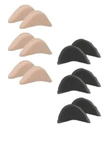 10/8/6/4/2 双装男女通用鞋头垫 - 泡沫鞋头填充物，适用于鞋子过大的情况，舒适贴合，泡沫鞋头填充物，鞋头垫，黑色和米色 - 彩色 - 查看 21