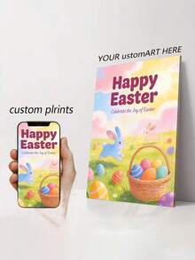 Customizable Wooden Frame Canvas Wall Art - Personalized Family Portraits And Action Photos, Printed, Suitable For Living Room, Bedroom Or Home Office Decor, Cozy Room Accent, Quality Reproduction Framed Canvas Painting - Multicolor - View 5