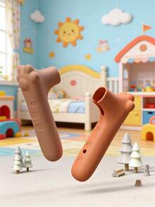 Protège-poignée de porte en silicone doux - Protecteur de poignée de porte en forme de griffe de chat en silicone mignon / Protecteur et couvre- pour poignée de porte, gants de poignée de porte pour enfants, bébé, articles mignons - Taille Unique - Voir 4