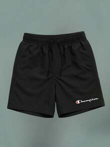 Men's Plus Size Casual Summer Set - T-Shirt And Shorts - Loose Fit, Street Style For Summer + Watch - 白色 - 查看 3