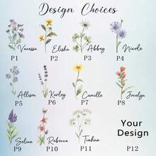 1PC Personalized Bridesmaids Gifts Floral Wine Glasses With Lids,Wedding Gifts, Wedding Souvenirs, Valentine's Day Gifts,Party Favors, Custom Gifts For Wedding Anniversary, Bridesmaid Gifts Flute - Multicolor - View 8