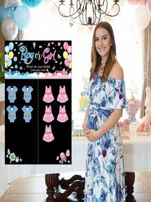 Bộ trò chơi tiệc mừng em bé theo chủ đề núm vú giả, bao gồm áp phích lớn, 24 miếng dán núm vú giả và bộ trò chơi bịt mắt, cũng thích hợp để trang trí tiệc sinh nhật và tiệc mừng em bé. - Nhiều màu - Xem 7