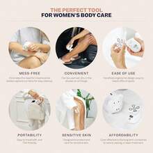 Afeitadora Eléctrica Flexseries para Mujer Cortadora de Bikini y Pelo Corporal para Piel Sensible y Piernas Suaves Blanco - Blanco - Ver 3