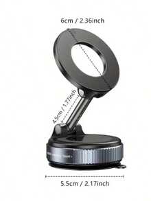Giá đỡ điện thoại từ tính xoay 360°, có thể gập lại và kéo dài, chất liệu ABS, không chống nước, thích hợp sử dụng trong xe hơi/phòng tắm/du lịch/phòng tập thể dục/bề mặt gương nhẵn, giá đỡ điện thoại, phụ kiện xe hơi. - A - Xem 7