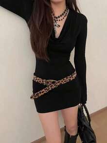 American Style Men's Belt, Y2K Women's New Style, High-End Retro Brown, Suitable For Young Women To Pair With Dresses - 彩色 - 查看 5