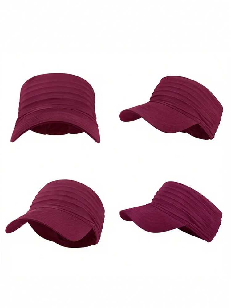 透气网眼遮阳帽，户外运动速干防晒帽，男女通用，成人跑步棒球帽 - 彩色 - 查看 3