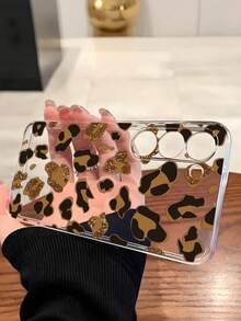1pc Leopard Print Star Soft Phone Case Compatible With Huawei Honor, Redmi, MOTO, Galaxy A04e/12/A13/A14/A34/A50/A52/A53/A54/S21/S22/S23/S24/S25/S25Ultra/S25FE/S26/S26 PLUS/S26 ULTRA/S26 EDGE, 6A/7A/8A, 12T/13T/15T/15T Pro - Clear - View 4