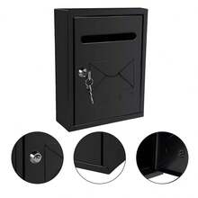 Buzón Hogar Cartas Correo Decoracion Exterior Casa Y 2 Llave - A - Ver 3