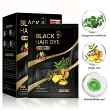 One Box Contains 10 Individually Packaged Sachets. Available In Black, Dark Brown, Chestnut, And Brown. This Is A 3-In-1 Hair Dye Shampoo And Deep Cleansing Shampoo, Suitable For Both Men And Women. - CHESTNUT BROWN - 查看 6