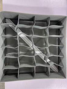 2 piezas Organizador plegable para cajones, Caja de almacenamiento de 24 rejillas para calcetines y ropa interior, Cesta separadora de armario para ahorrar espacio, Organizador de accesorios para dormitorio, Decorativo para vacaciones, habitación, hogar - SNP-0241 - Ver 12