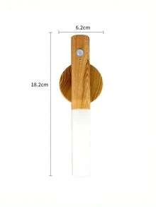 1pc Smart Motion Sensor Night Light, LED Intelligent Rechargeable Home Lighting, Wooden Grain Corridor/Hallway Lamp - Walnut Wood Grain Night Light - View 11