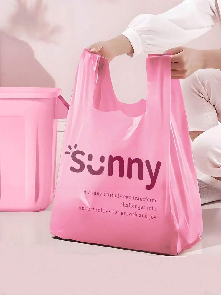 50pcs/Pack Plastic Vest Carrier Bags, Durable Anti-Tear Essential For Supermarket Retail Store Home Use, Heavy Duty Reusable Market Storage Totes - Multicolor - View 11