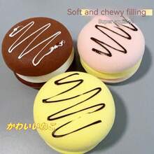 2026新款 - 逼真三层奶油派玩具 - 柔软造型黏土材质，慢回弹，挤压减压玩具 - 送给朋友的独特礼物，收藏佳品，节日、生日礼物 - 彩色 - 查看 1