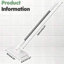 Automatic Mop, Zero-Touch Gap Dust Cleaner With 39' Lazy Mop Stick & Locking Head, Disposable Dust Mop For House Wall Bathroom Toilet Corners Multi Surface Cleaning With 4 Cloths - 拖把(送4塊拖布) - 查看 3