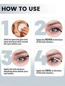 RITALASH Lash Bond Seal 2-IN-1 Power, Strong Hold, Waterproof For Flawless Lashes For Lash Clusters Long-Lasting For Sensitive Eyes Pool-Proof Rainy Day Proof - Black - View 10