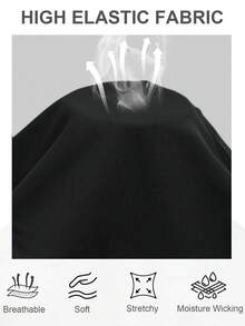 1 pieza Leggings acampanados de yoga para mujer. Dos bolsillos externos - Tela altamente elástica y suave - unicolor - Adecuado para yoga, fitness y uso diario. Un buen compañero para deportes al aire libre de las señoras. - Negro - Ver 3