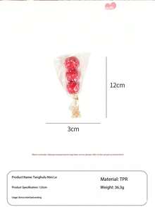 1pc Random Lifelike Candy Apple Squeeze Toy, Creative Stress Relief Toy, Perfect Gift For Holidays, Birthdays, Christmas, Parties - Multicolor - View 7