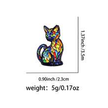 Cute Cartoon Animals Fox Enamel Pin Colorful Cats Brooch Pins Lapel Pin Badge On Backpack Clothing Accessories Jewelry Friends Gifts - Black - View 18