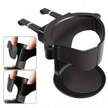 1个可调节PVC车载杯架 - 抓握牢固，底部泡沫衬垫，适用于水瓶、咖啡、汽水和罐装饮料，安装简便，值得选择 - 多色 - 查看 11