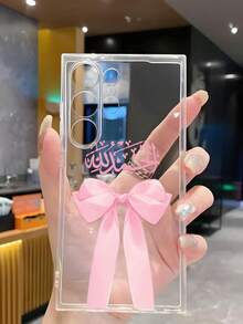 1个粉色蝴蝶结软手机壳，兼容华为荣耀、红米、摩托罗拉、三星Galaxy A04e/12/A13/A14/A34/A50/A52/A53/A54/S21/S22/S23/S24/S25/S25Ultra/S25FE/S26/S26 Plus/S26 Ultra/S26 Edge、6A/7A/8A、12T/13T/15T/15T Pro - 無色 - 查看 6