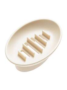 1pc Silicone Non-Slip Soap Dish With Drainage Holes, Shower And Bathroom Soap Holder, Flexible Soap Tray To Keep Soap Dry And Extend Its Lifespan - Multicolor - View 7