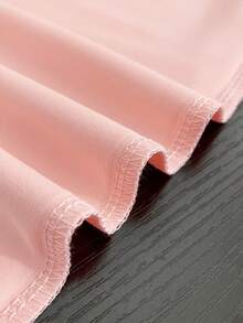 Young Girl Easter Limited Edition Short Sleeve T-Shirt, Cartoon Rabbit & Number 67 Double-Sided Print, Casual Round Neck Children Clothing - Black - View 8