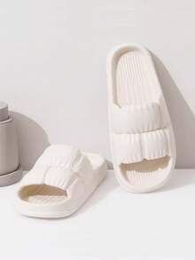 Unisex Indoor Home Bathroom Slippers, Non-Slip, Quick-Drying, Hollow, Soft, Thick-Soled Couple Sandals - Petal Slippers - View 3