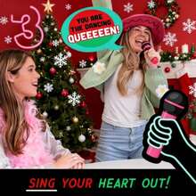 Interactive Music Toy & Board Game: Lucky Egg Family Karaoke With Foam Mic & 125 Bad Lyric Cards, 2-10 Players Party Game For Kids 8+, Perfect Interactive Gift For Festivals & Family Fun - A - Xem 4