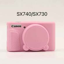 适用于佳能SX740/SX730相机的硅胶相机保护套，摄影保护套，SX740硅胶保护套相机包收纳袋，男女通用数码相机包 - 彩色 - 查看 16